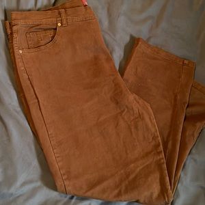 Plus size Chocolate colored Jeans.